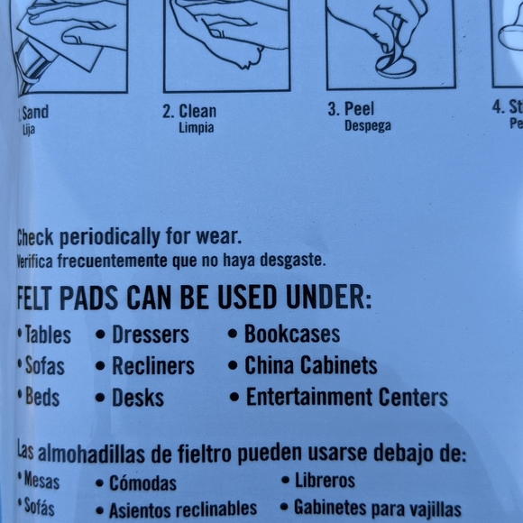 Everbilt heavy duty felt pads 108 assorted pieces - Picture 7 of 7
